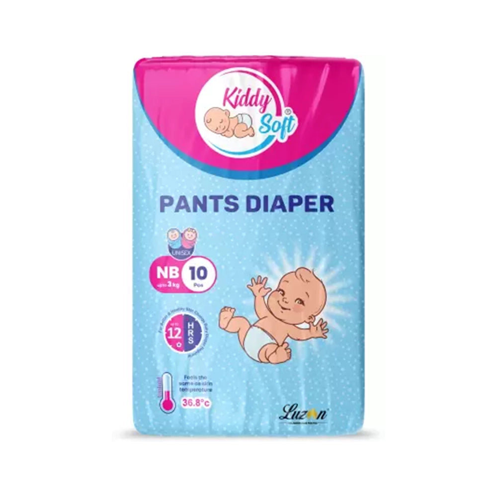 Kiddy Soft baby pants - 10 Pant Per pack New Born(Upto 3 Kg)-1